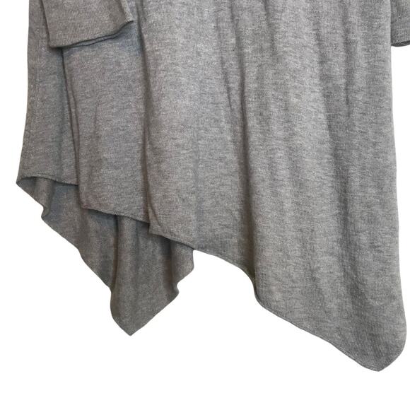 JOAN VASS Studio Small Grey Asymmetrical Long Sweater Tunic Cashmere Blend - Picture 6 of 6
